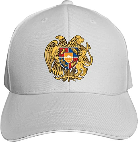 LOUJIN Armenische Nationalemblem Mütze Baseball Cap Ente Zunge Kappe Outdoor Kappe Mode Schwarz, Fotofarbe, One size