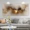 SUKPDJO Abstrakte Bilder Leinwand XXL 160x80 1 Teilig Leinwandbilder Bild auf Leinwand Wandbild Gold Marmor Bilder Wanddeko Wand Wohnzimmer Wanddekoration Deko No Frame (80x160cm)