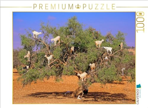 Puzzle · Ziegen auf Argan-Baum, bei Rabat/Marokko | Ziegen auf einem Arganbaum, Rabat/Marokko · 1000 Teile · Lege-Größe 64 × 48 cm · CALVENDO Puzzle