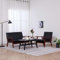 Camerina 2-TLG. Sofagarnitur Schwarz Kunstleder Patio Furniture Garten MöBel DraußEn Garten MöBel DraußEn