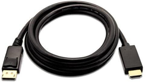 MICRO CONNECTORS 6 Feet DisplayPort to HDMI (28AWG) Cable 4K with Latch (DP-HDMI-6)