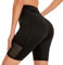 SIMIYA Radlerhose Damen Kurz Sporthose Leggings Kurz Damen High Waist Atmungsaktive Sport Shorts mit Tasche für Gym, Jogging, Fitness im Sommer（Schwarz，M）