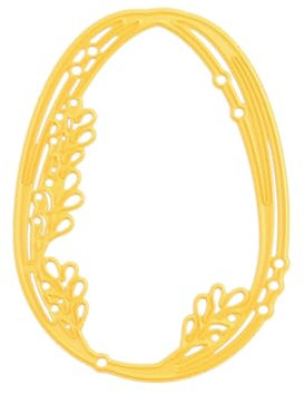 Nellie's Choice SD302 Stanzschablone Ostern-6,5 x 8,8 cm-Stanzform Cutting Die-Karten Basteln-Bastel Scrapbooking und DIY-Scrapbook Zubehör, Gelb