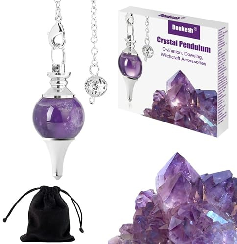 Pendel zum Wahrsagen der Radiästhesie aus Amethyst,Wahrsagerische Pendel aus Amethyst,Radiästhesie Pendel,Wahrsagerische Pendel,Pendel zum Wahrsagen der Radiästhesie