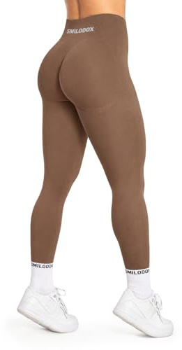 SMILODOX Leggings Damen Booty Scrunch Cetrina, High Waist Seamless Sporthose, Push-up Booty Leggins Blickdicht, Yogahose Damen für Sport Yoga Fitness Gym Workout