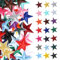 84Pcs Iron on Star Patches Easy Iron on/Sewing on Stars Embroidered Applique Patches, 21Colors 1.2In Fabric Star Patch Bulk for DIY Craft, Irons Patch on Hat Clothing T-Shirt Backpack Decoration