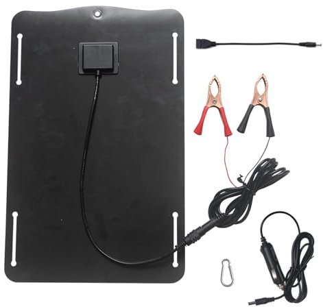 Caricabatteria Per Auto A Pannello Solare - Pannello Solare Per Caricare La Batteria Per Auto, Caricabatteria Per Auto Da 10 W A Pannello Solare | Caricabatteria Per Auto Portatile, Pannello Solare