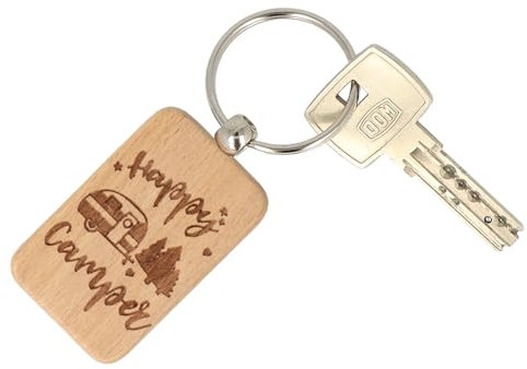 Spruchreif · Schlüsselanhänger mit Gravur beidseitig · Schlüsselanhänger aus Holz für Campingfans · Geschenke Camper · Campen · Campingliebe