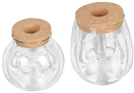 Cabilock 2 Piezas De Exquisita Maceta De Cristal para Plantas Jarra De Agua Función De Decoración del Hogar para La Sala De Estar