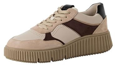 Tamaris 1-1-23774-43-399 Damen Sneaker Low Leder/Synthetik beige beige