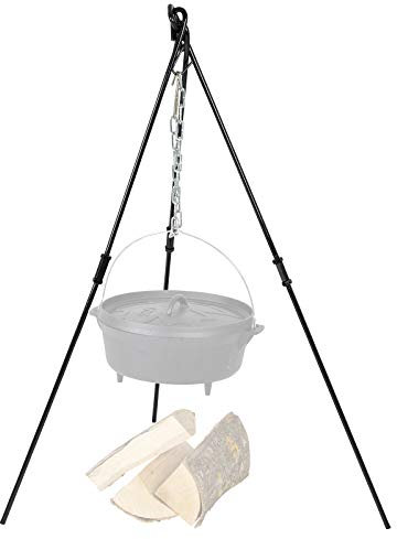 Bo-Camp Urban Outdoor Dutch Oven Trois Pieds Adulte Unisexe, Noir, Taille Unique