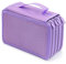 YFZYT Federmappe Super Große Kapazität Bleistift-Beutel Studenten Stationäre Tasche Farbige Bleistifte Halter Case Federtasche Federmäppchen - 72 Slots, Lila#1