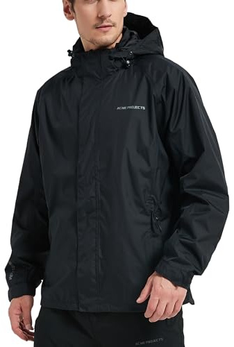 Acme Projects Regenjacke 100% wasserdicht, atmungsaktiv, Klebebandnaht, 10000 mm / 3000 g, YKK-Reißverschlüsse