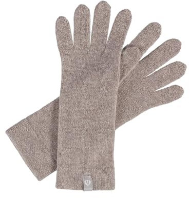 FRAAS Damen Handschuhe aus Kaschmir - 9 x 24 cm - weiche Handwärmer für den Winter Taupe