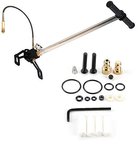 Bomba Manual, 3 etapas 4500PSI Cargador de Estribo PCP Bomba Manual de Alta presión Rifle de Aire Carga de llenado Bomba de Estribo Pistola de Aire comprimido Rifle de Aire comprimido Manómetro