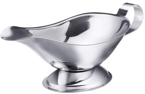 Westmark Saucière/Saucenschüssel, Tropffreier Auslauf, Füllvolumen: 250 ml, Rostfreier Edelstahl, Silber, 62282270