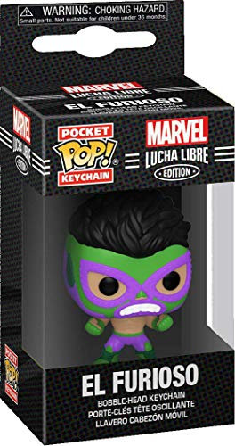 Funko Marvel Luchadores Hulk - Keychain - Neuartiger Schlüsselanhänger - Vinyl-Minifigur Zum Sammeln - Strumpffüller - Geschenkidee - Offizielle Handelswaren - Comic Books Fans - Minifigur