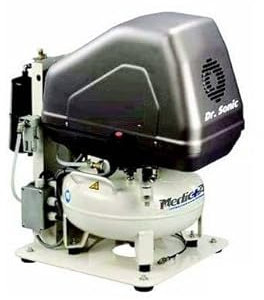 Compresseur insonorisé pour dentiste et laboratoires 0,75CV 0,55kW 230V 24L Dr.Sonic 102-24F-FM-0.75M Nuair