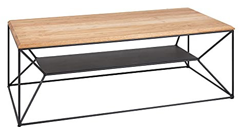 Riess Ambiente Industrial Couchtisch Architecture 110cm Eiche geölt mit Ablage Wohnzimmertisch Tisch Sofatisch