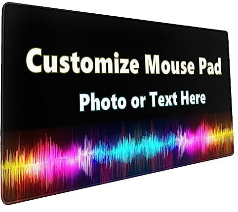 Alfombrilla Raton Personalizada, Alfombrilla Raton Personalizada con Foto Texto, Alfombrilla Raton Gaming Personalizado Antideslizantes, Regalo para Amigos, Amantes de Los Juegos de Ordenador