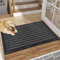 B&B Rubber Door Mats Outdoor Heavy Duty Waterproof Pvc Backing Non Slip Muddy Paws Dirt Grabber Barrier Washable Door Mat For Front Entrance Welcome Matt (45 x 75 cm - Medium Door Mat, Black)