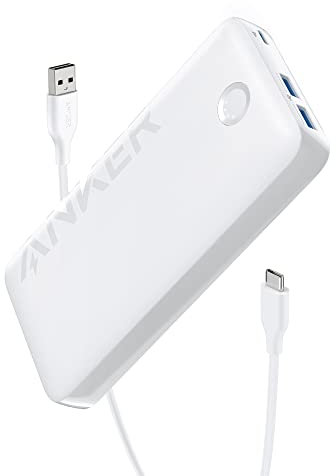 Anker Power Bank, 20W Portable Charger with USB-C Fast Charging, 335 (PowerCore 20000mAh), Works for iPhone 15/15 Plus/15 Pro/15 Pro Max/14/13 Series, Samsung, iPad Pro, AirPods, Apple Watch, and More