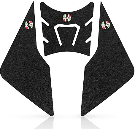 CXEPI Paraserbatoio per Moto,Protezioni Laterali Serbatoio Paraserbatoio Adesivo per Yamaha MT09 TRACER 900 GT 2015-2020,Nero