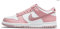 Nike DO6485 600 Baskets Dunk Low Dunk Low, White Pink Velvet White, 39 EU