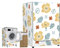 Highdi Funda de Lavadora Cubierta Impermeable, Secadoras de Carga Frontal Protector Exterior Cubierta a Prueba de Polvo (Capacidad S: 4-7,5 kg,Flores Amarillas)