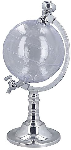 Globe Style Liquor Dispenser, Liquid Drinking Separate Wine Tools, Mini Bar Accessories, Cool Liquor Dispenser with Stable Base Design, Inverted Wine Rack Water Pump Dispenser