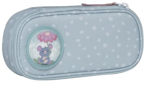 Beckmann GS Oval Pencil Case Forest Deer Dusty Mint