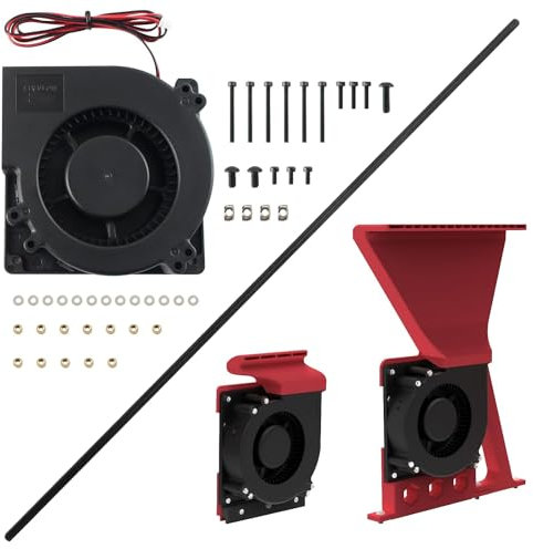 Toaiot 3D Printer Part - Voron0.2 24V 12032 Auxiliary Cooling Fan - Perfect Extruder Cooler Brushless Blower: NO Printable Accessory Enhanced Airflow Low Vibration Side Blow Unit for Voron0.1 Triden