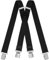HNOOM Hosenträger für Herren Damen: Breit 3.8 cm, Einstellbar und Elastisch Arbeitshose Hosenträger, 4 Starken Metall Clip, X Form, Einheitsgröße für Männer und Frauen (Schwarz)