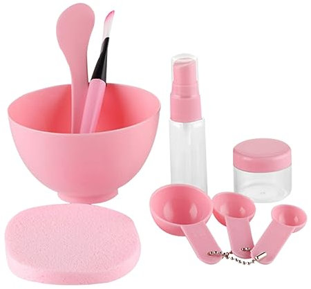 DOITOOL Facial Mask Mixing Tool Set 9-in-1 Kit Bowl Brush Spatula Spray Bottle Soaking Bottle Gauges Makeup Mixing Tools Skincare Essentials
