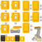 Tool Holder Mount Compatible with Dewalt Battery Holder, 5 Packs Drill Tools Holder Dock Hanger for 20V 60V Battery Mounts Hanger Dock Holder & 5 Packs Tool Holder, Construction Van, Shelf