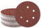 50Stk Schleifpapier 150mm Klett, 100 Körnung 6 Loch, Rotes Schleifscheiben Set für Exzenterschleifer