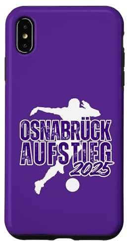 Hülle für iPhone XS Max 125 Jahre Osnabrück Fuss Ball Fan Stadion lila Niedersachsen