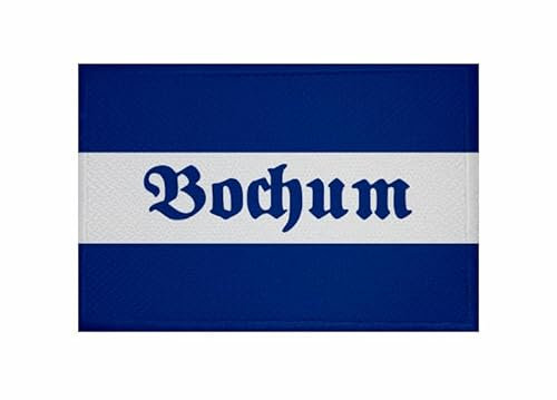 U24 Aufnäher Bochum Streifen Fahne Flagge Aufbügler Patch 9 x 6 cm