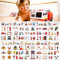 10 Blätter Feuerwehr Tattoo Kinder, Feuerwehr Kinder Tattoos zum Aufkleben, Fireman Temporäre Tattoo Set, Hautfreundliche Kindertattoos als Geschenk, Wasserdichte Sticker für Mädchen Jungen