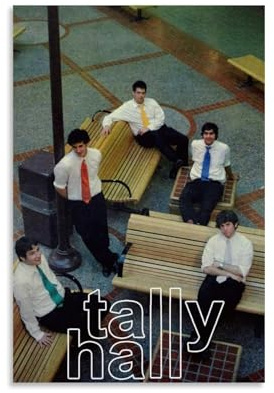 Tally Hall Poster, Vintage-Poster, Leinwand, farbecht, Wandkunst, dekoratives Gemälde für Wohnzimmer, Schlafzimmer, Heimdekoration, 30 x 45 cm, ungerahmter Stil
