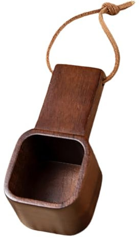 Zerodeko Wooden Coffee Spoon Espresso Coffee Bean Measuring Spoon Walnut Wood Scoop Long and Short Handles Tea Sugar Set