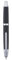Jinhao 10 Serie Press Füllfederhalter, gewellt, mattschwarz, Chrom, einziehbar, feine Feder, mit Tintenkonverter und Stiftebox aus Metall (Silber-Clip-Version)