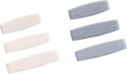 PACKOVE Zahnpasta Spender 3 Stück Manuelle Tubenpresse Aus Sicherem Abs Weiß/grau Wiederverwendbar Platzsparend Für Zahnpasta Handcreme Haarfärbemittel Tragbar