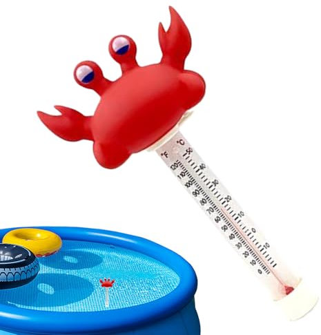 Medidor De Temperatura - Estanque Con Animales De Dibujos Animados,Accesorio Para Piscina Con Pantalla Legible - Termómetro Digital Para Ducha, Spa, Hogar, Lago, Niños Y