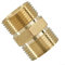 Connettore maschio in ottone resistente per idropulitrice e tubo da giardino, raccordo a connessione rapida (M22/14 mm)
