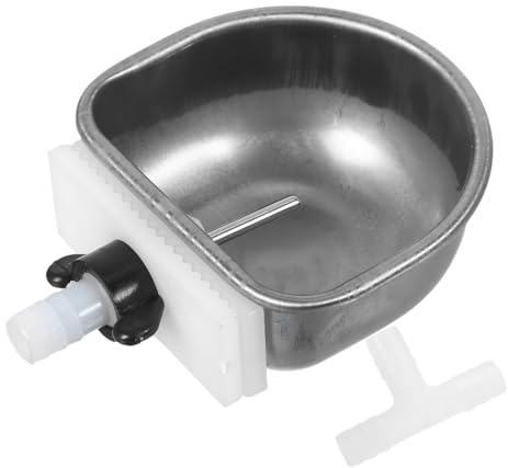 MUELODSIC Edelstahl Kaninchen Trinkschale Automatisch Wasserspender Kleintier Wassertränke Hygienisch Leicht Zu Reinigen Für Hasenkäfige Und Kleine Haustiere
