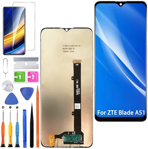 HLYGZX Pantalla LCD para ZTE Blade A51 pantalla de repuesto Touch Screen Assembly Kit de reparación