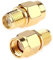 TengKo Coaxial Coax Adaptateur SMA Femelle RP-SMA Mâle Jack Adaptateur mâle SMA à SMA Femelle Connecteur pour Antenne WiFi répétiteurs Extension Cable Radio Signal (2 Pack)