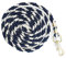 Führstrick für Pferd - Anbindestrick in verschiedenen stylischen Designs, Führleine, Anbindeseil Pony, Esel, Ziege (Blau)