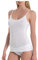 EMMEBIVI Canotta Made in Italy Top Donna Spallina Sottile Cotone Filoscozia, Comfort e Eleganza, Confezione da 2 Pezzi, Bianco, M